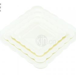 花邊正方餐盤(4、6PCS