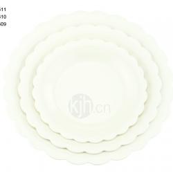 花邊圓型餐盤(6、4PCS