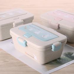 麥香長(zhǎng)方形便當(dāng)盒（帶格