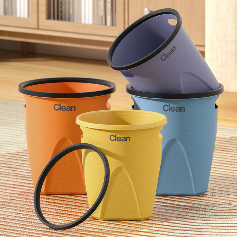 輕奢皮紋垃圾桶(小號(hào)/