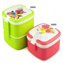 方型手提飯盒、雙層飯