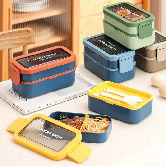 雙層便當盒870+480=13